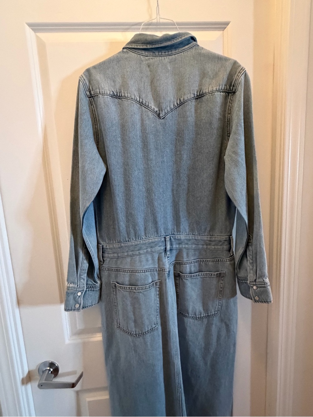 COS Denim Maxi Shirt Dress Organic Cotton Lyocell US 6 BNWOT - Picture 10 of 16